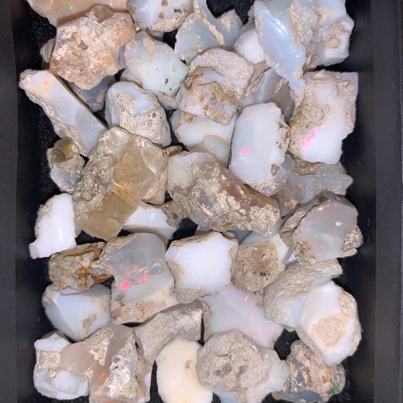 Raw Opal, Multi Fire Opal, Rough Stone, Uncut Raw Opal, White Opal Rough stone - Picture 6 of 9